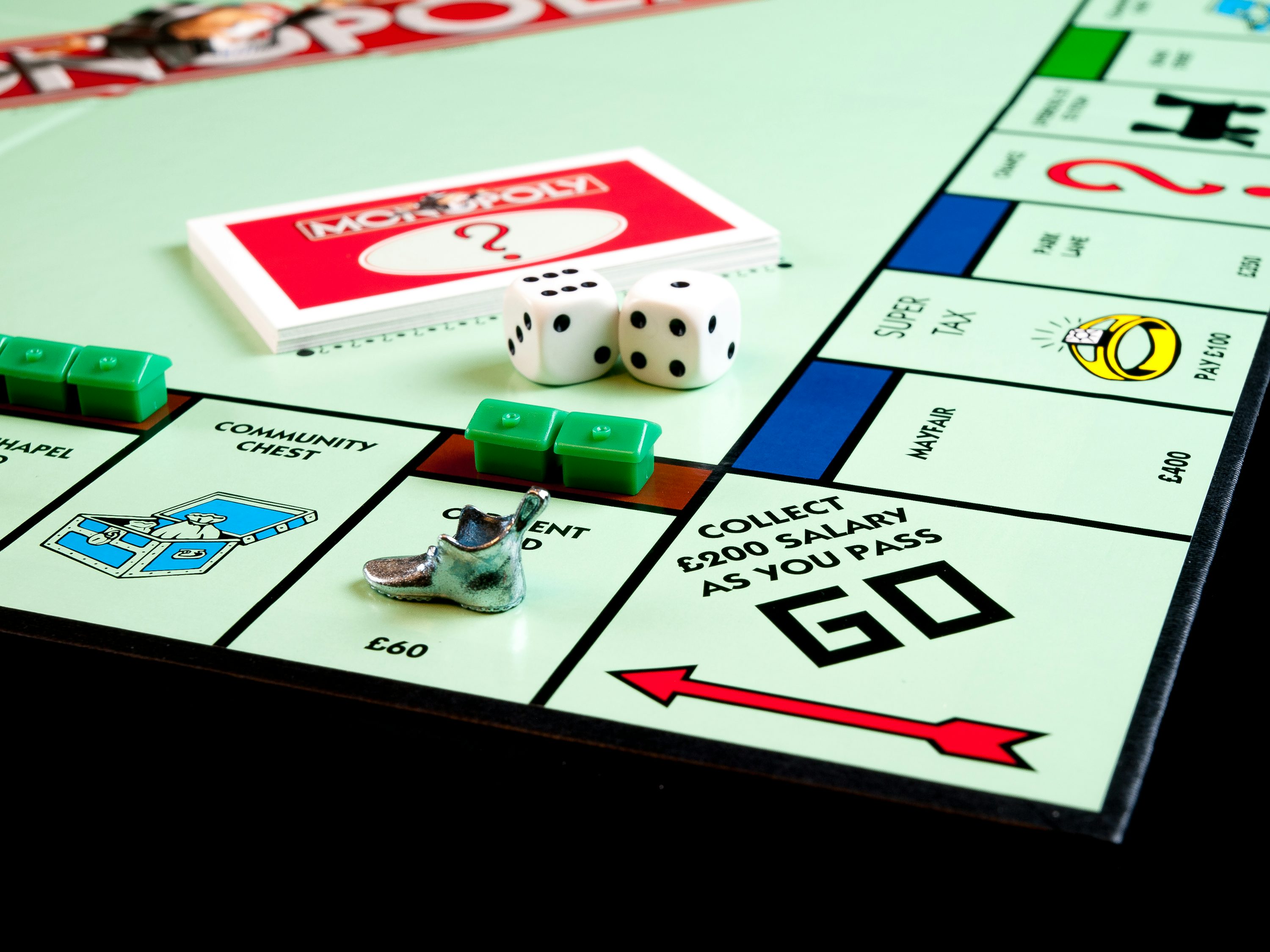 Eine alte Version des Monopoly-Spiels